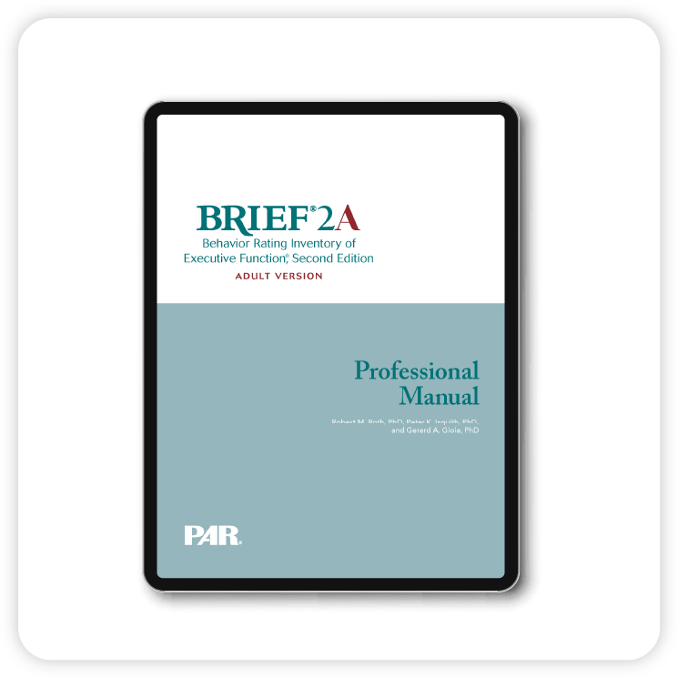BRIEF2A product manual cover displayed on a tablet
