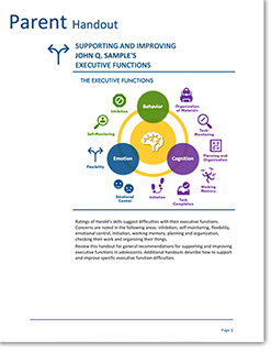 Photo of Behavior Rating Inventory of Executive Function ® , Second Edition (BRIEF ® 2) Interventions Handouts